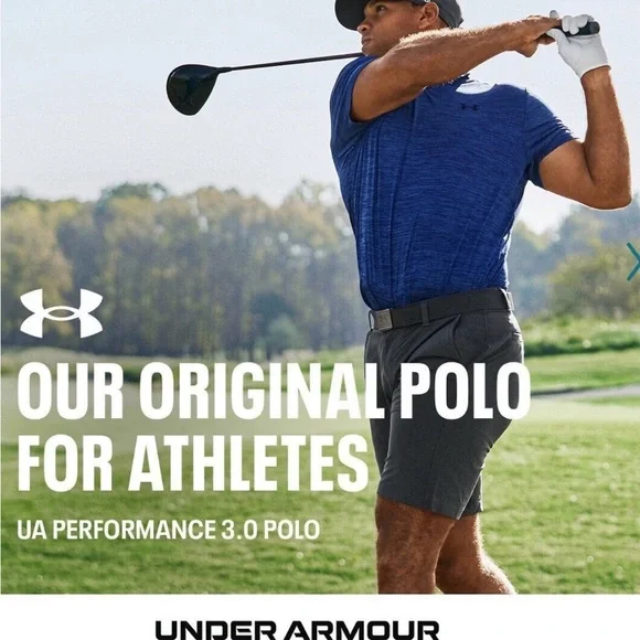 Under Armour Performance 3.0 Polo SZ Large NWT - Picture 5 of 6